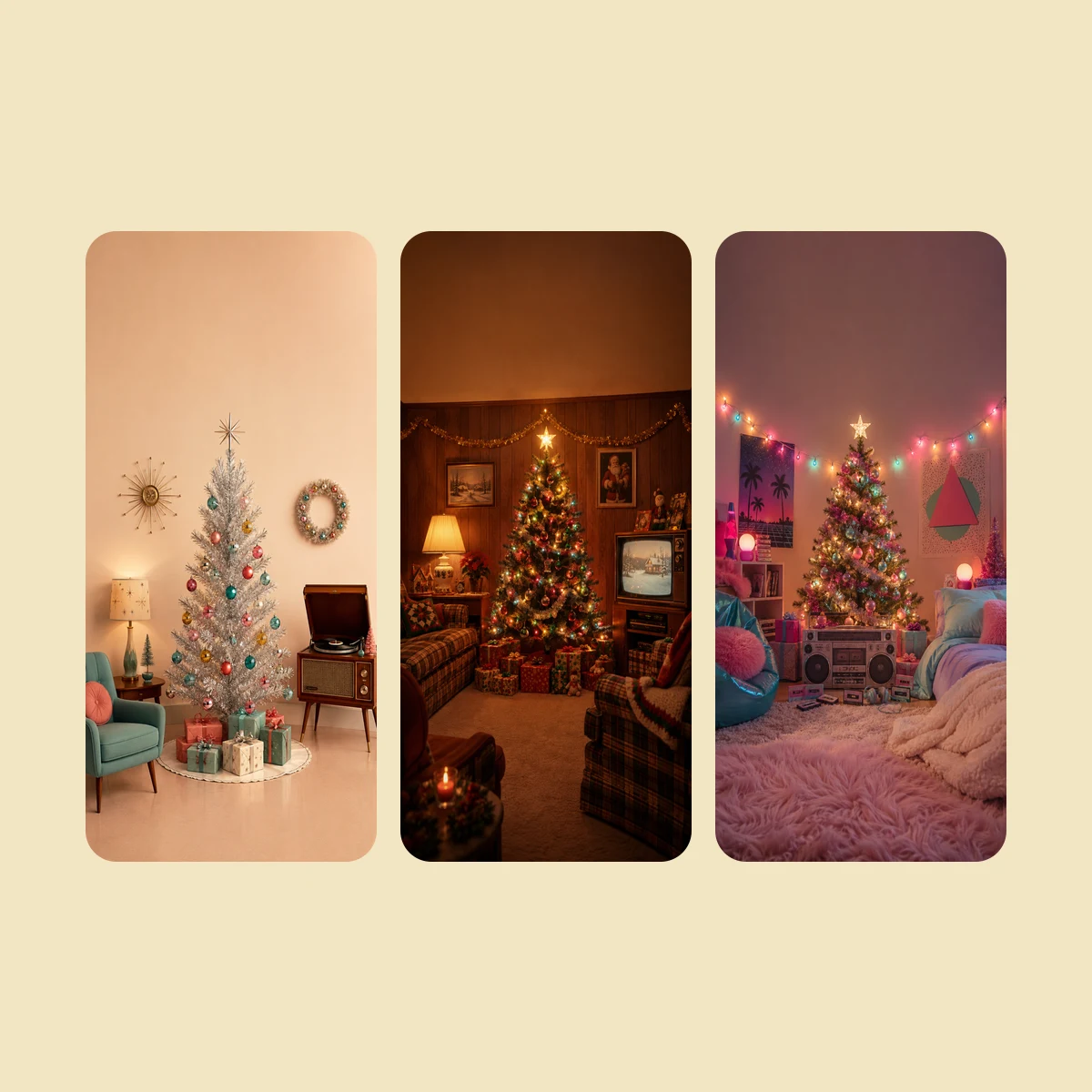 Mid-Century Christmas — 20 Phone Wallpapers