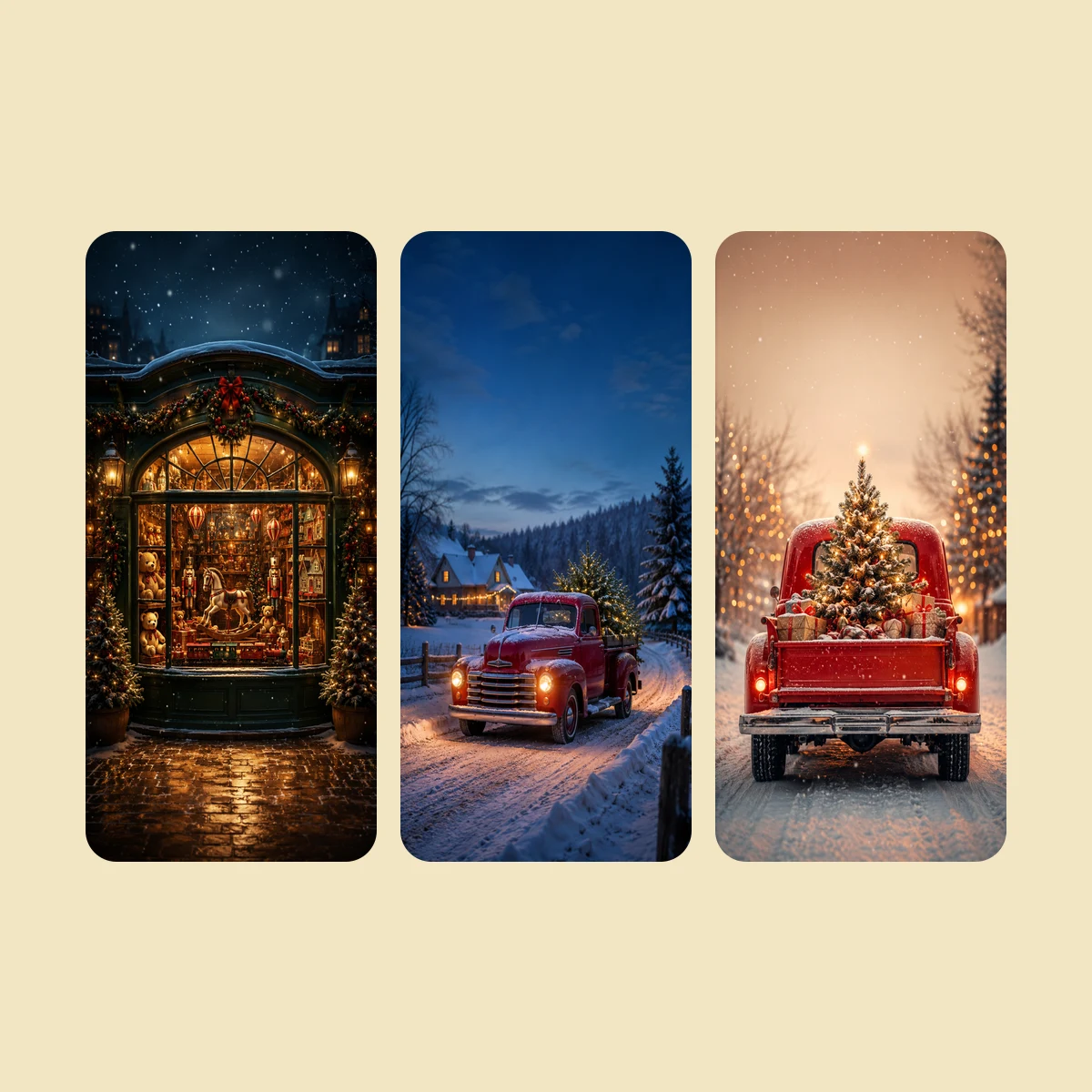 Vintage Toy Shop Windows — 20 Phone Wallpapers